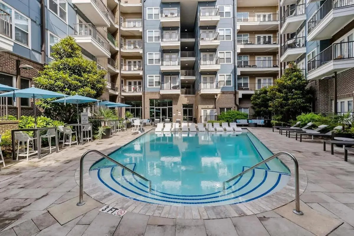 Chic Studio - 5 Min Dt, Gym, Parking, W-D - Sleeps 6 Charlotte 0*,  Verenigde Staten